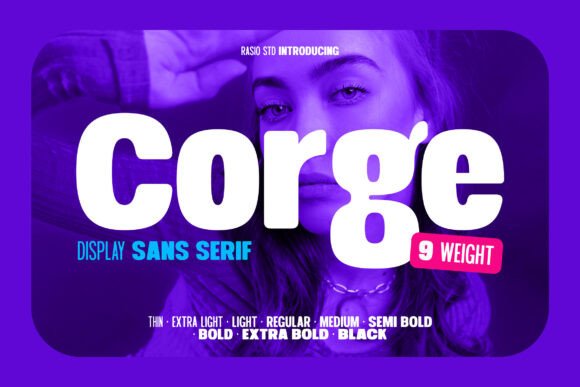 Corge: A Bold Font for Web Design