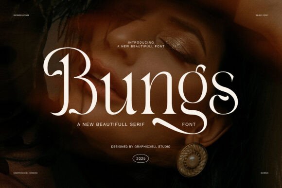 Elevate Campaign Visuals with the Bungs Serif Display Font