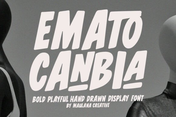 Emato Canbia: A Bold Display Font for Brand Identity
