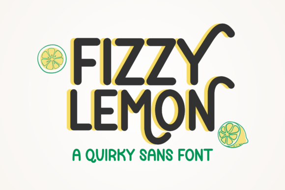 Fizzy Lemon: The Quirky Sans Serif Font for Crafters