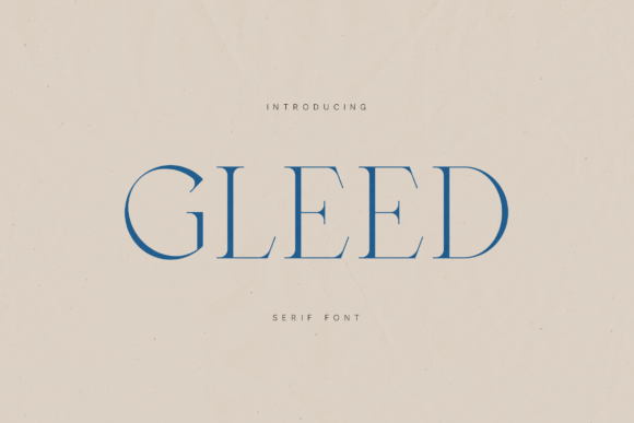 Gleed: A Refined Serif for Editorial Design