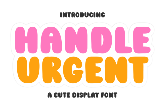 Handle Urgent: A Playful Display Font for Web Headers
