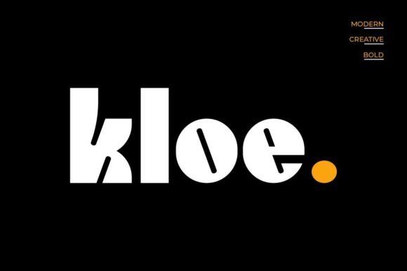Kloe: The Bold Display Typeface for Modern Campaigns