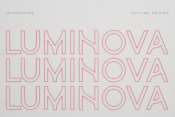 Luminova Outline: A Font for Modern Branding