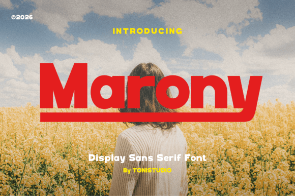 Marony Font Review: A Bold Sans Serif for Modern Branding
