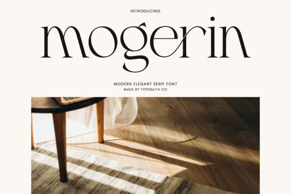 Mogerin: A Modern Serif Typeface for Digital Editors
