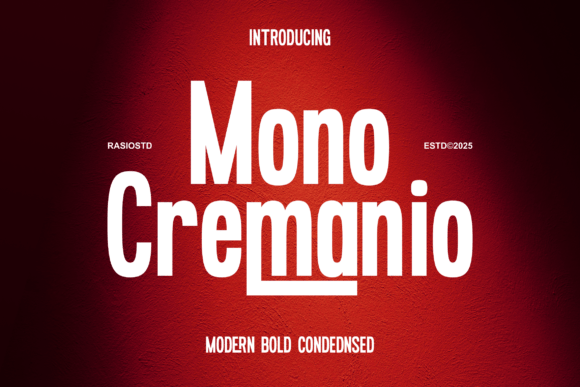 Mono Cremanio: Bold Sans Serif for Editorial Design