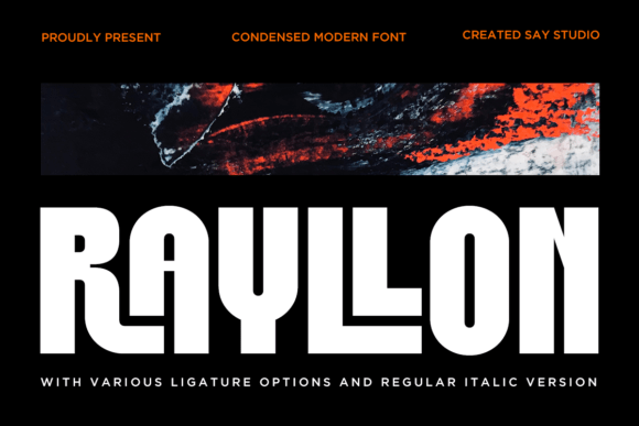 Rayllon: A Bold Display Font for Modern Brand Identity