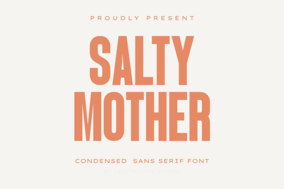 Salty Mother Font: Bold Style for Handmade Labels
