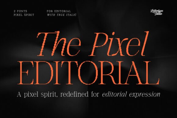 The Pixel Editorial: A Serif Font for Modern Branding