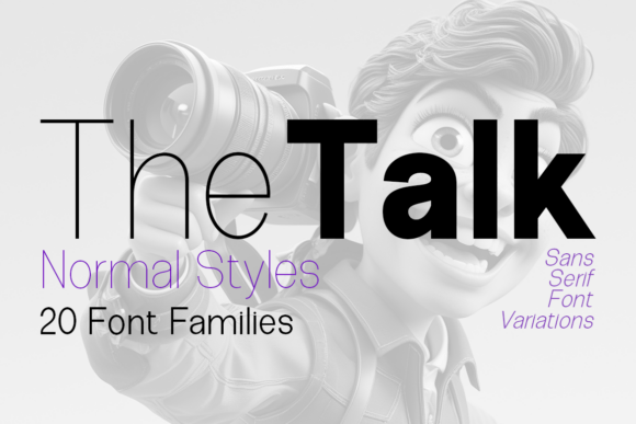 The Talk: A Modern Sans Serif Font for Crafters