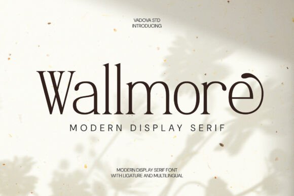 Wallmore: A Modern Serif Font for Editorial Design