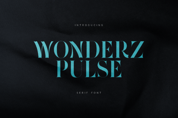 Wonderz Pulse: A Modern Serif Font for Handmade Brands